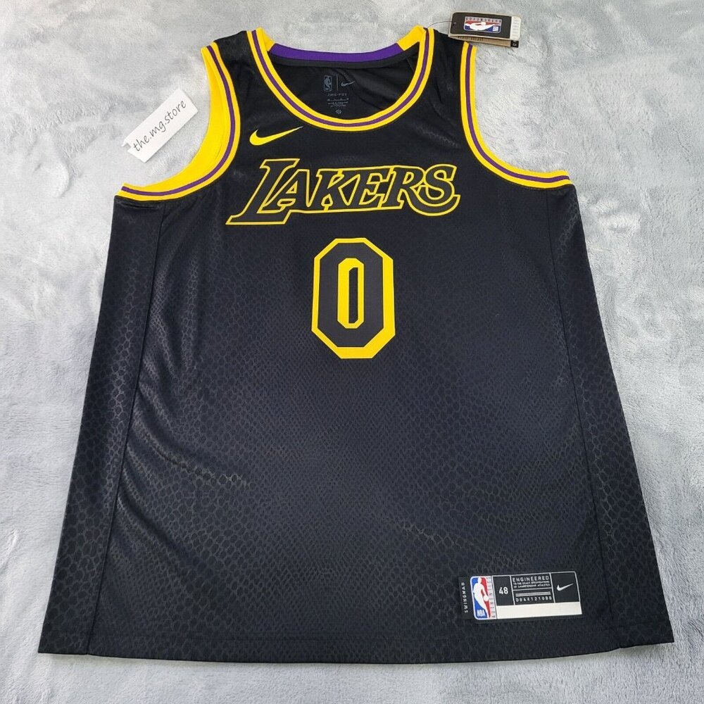 COPY - Kyle Kuzma LA Lakers City Edition Nike Black Mamba Laker Swingman Jersey…